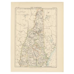 Carte ancienne du New Hampshire