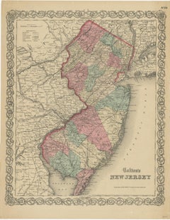 Antique Map of New Jersey