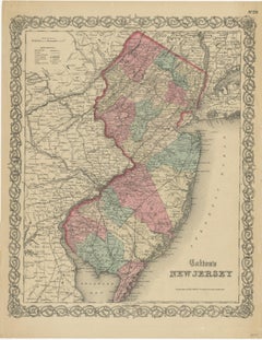 Antique Map of New Jersey