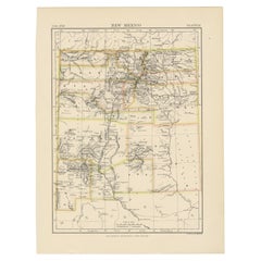 Antique Map of New Mexico