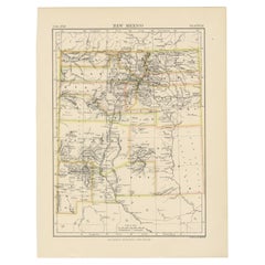 Antique Map of New Mexico