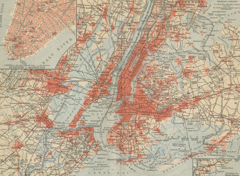 Antique Map Of New York Circa 1855 For Sale At 1stdibs