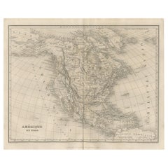 Antique Map of North America,  '1847'