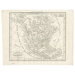 Antique Map of North America by Dufour 'circa 1834'