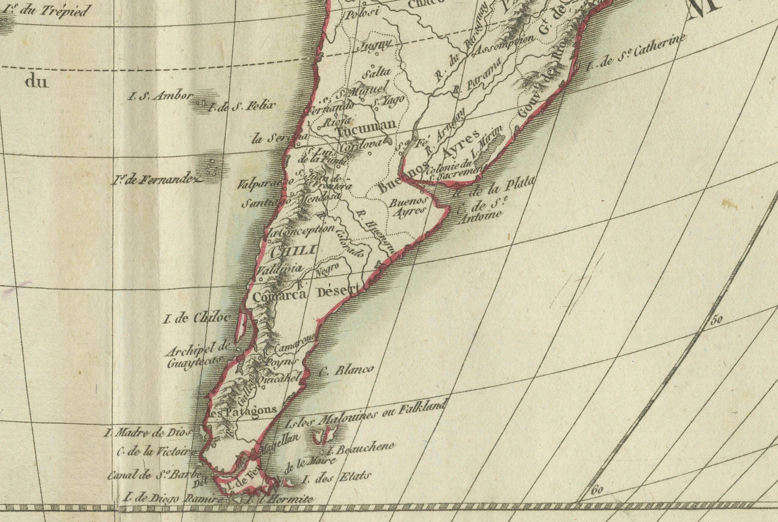 Engraved Antique Map of North and South America by Pierre Antoine Tardieu (1784-1869) For Sale