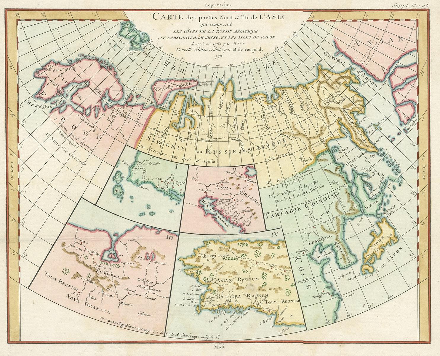 Mapa antiguo titulado 