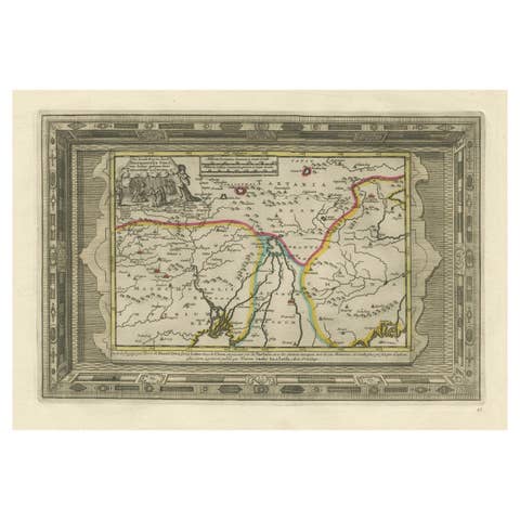 Benedictus Goes’ Route – Antique Map of Tartary to China by Van der Aa, 1714
