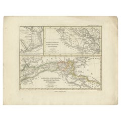 Carte ancienne d'Afrique du Nord par Perthes, 1848