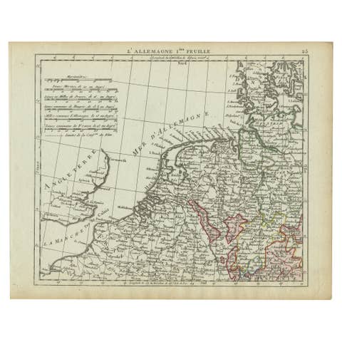 Antique Map of Northern Germany and the Netherlands – circa 1806