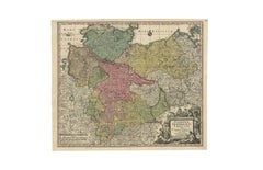 Antique Map of Northern Germany by M. Seutter, circa 1730