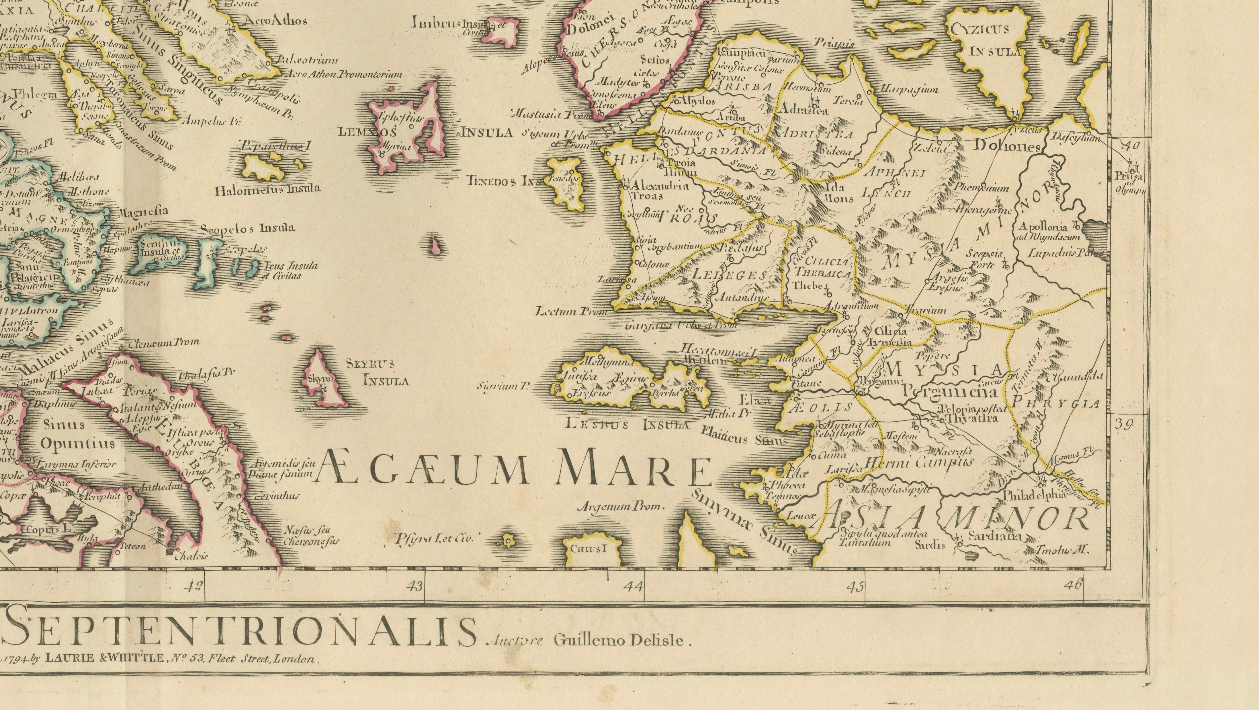 Antique Map of Northern Greece & Balkans – Macedonia, Thrace & Illyria, c.1818
