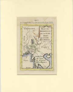 Antike Karte von Nord Indien und dem bengalischen Golf von Mallet, 1686
