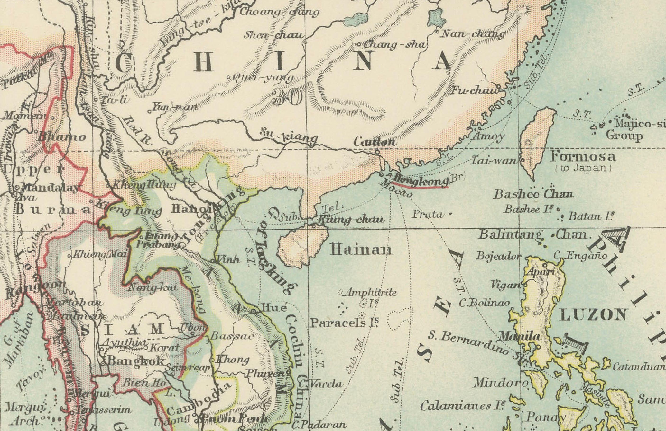 Title: Antique Map of Oceania, 1903, Featuring the Pacific Islands and Australasian Region

Description:
This antique map, titled 