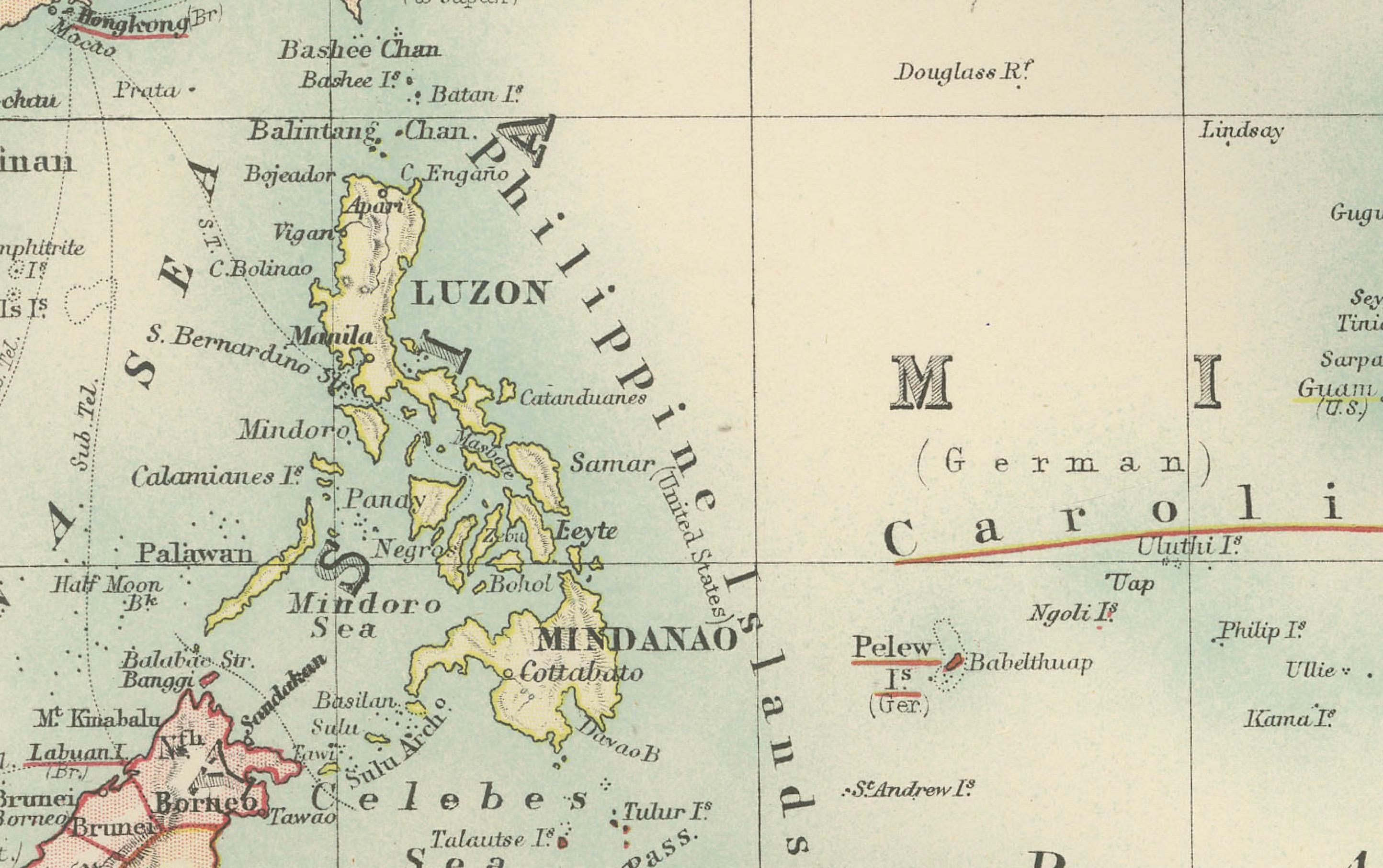 Antique Map of Oceania, 1903, Featuring the Pacific Islands and Australasia im Zustand „Gut“ im Angebot in Langweer, NL
