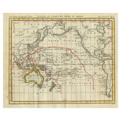 Carte ancienne de l'Océanie par Hrisson, 1816