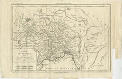 Antique Map of of Bengal and the mouth of the Ganges River