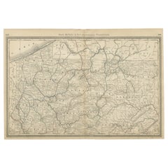 Pennsylvania Antique Map c.1888 – The Keystone State, Northwestern Counties