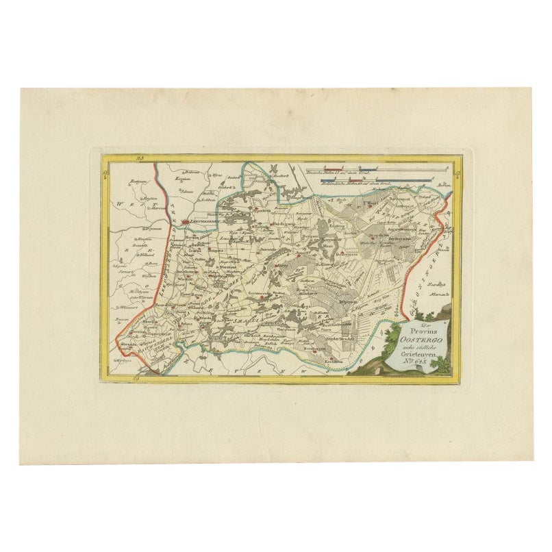 Mappa antica di Oostergo di Von Reilly, 1791