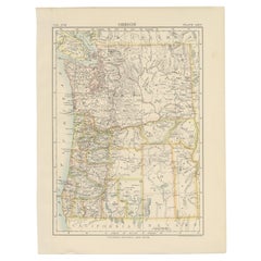 Antique Map of Oregon
