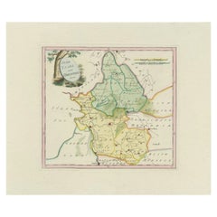 Carta geografica antica di Overijssel e Drenthe di Von Reilly, 1795 ca.