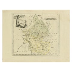 Carta geografica antica di Overijssel e Drenthe di Von Reilly, 1795 ca.