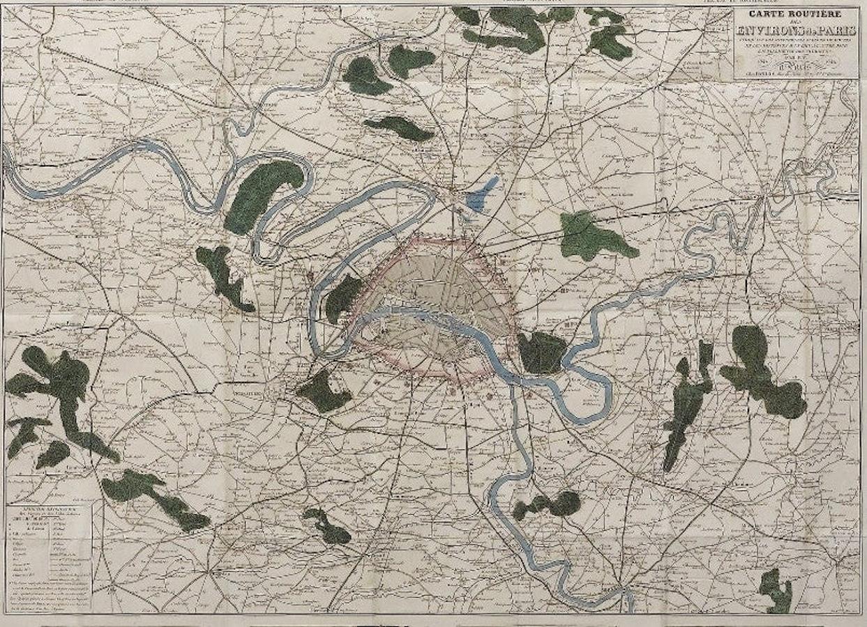 Carte ancienne de Paris, 