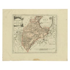 Mapa antiguo de parte de Groninga por Von Reilly, 1792