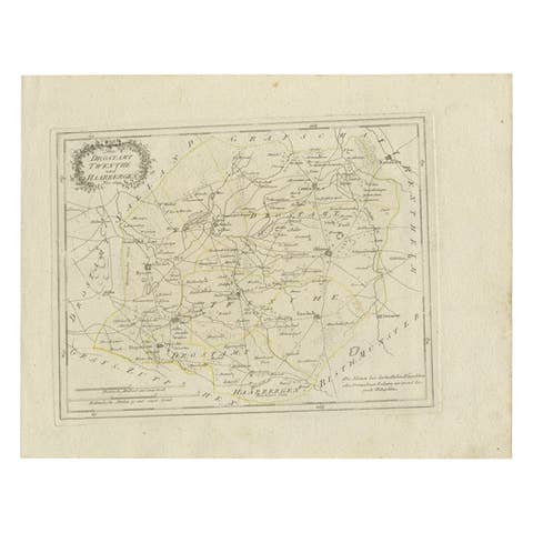 Antique Map of Part of Overijssel by Von Reilly, 1792