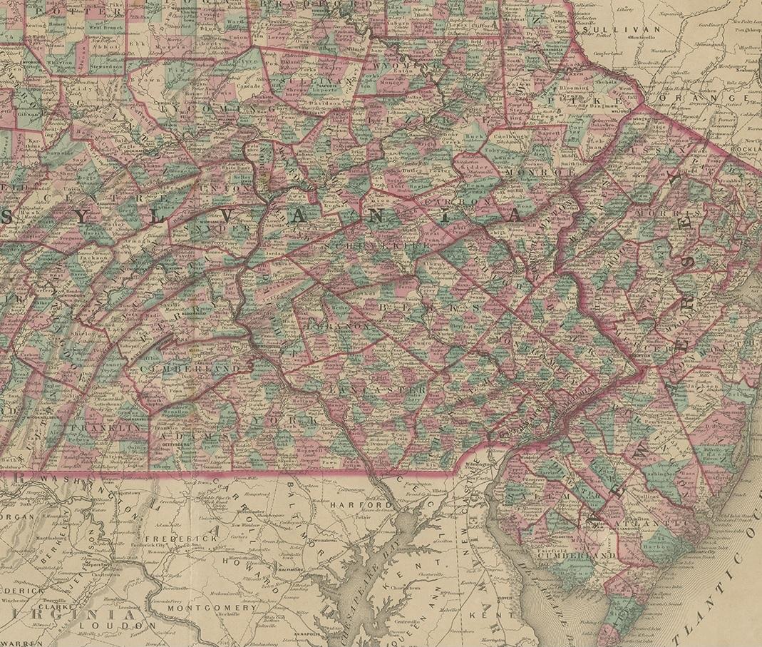 map of new jersey and pennsylvania