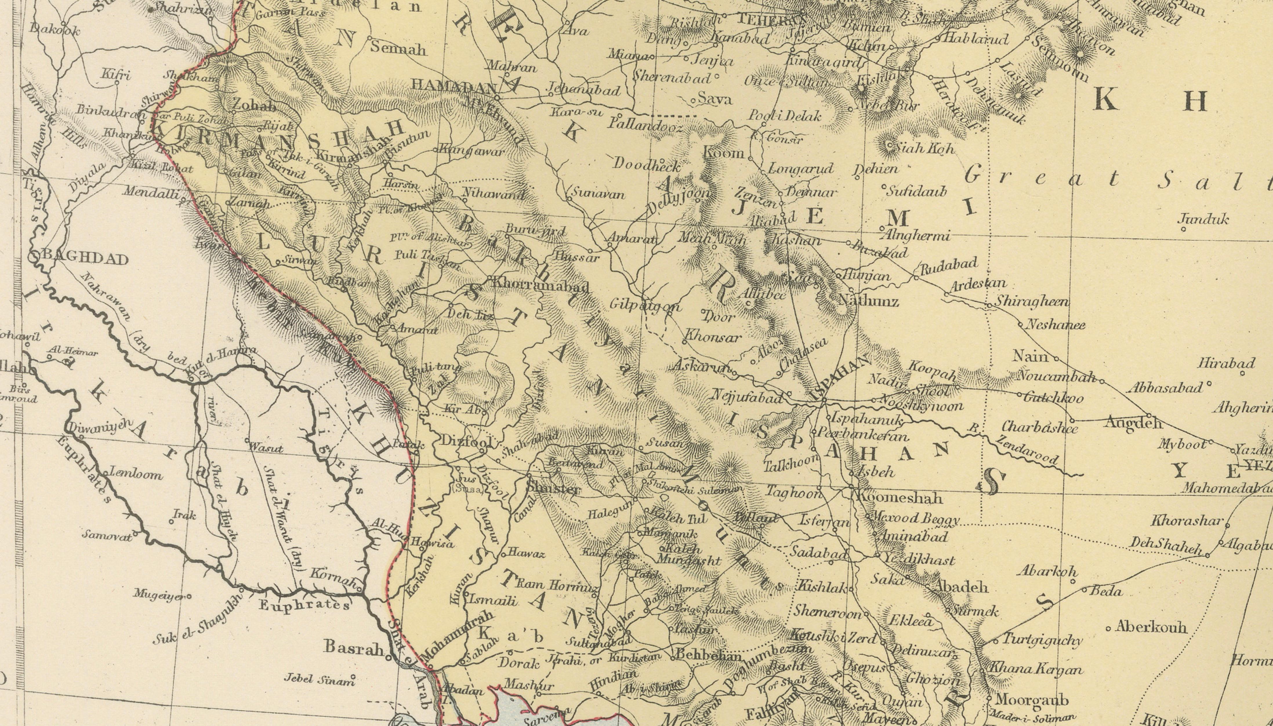 Antique Map of Persia, Afghanistan and Beloochistan – Black’s Atlas, 1884