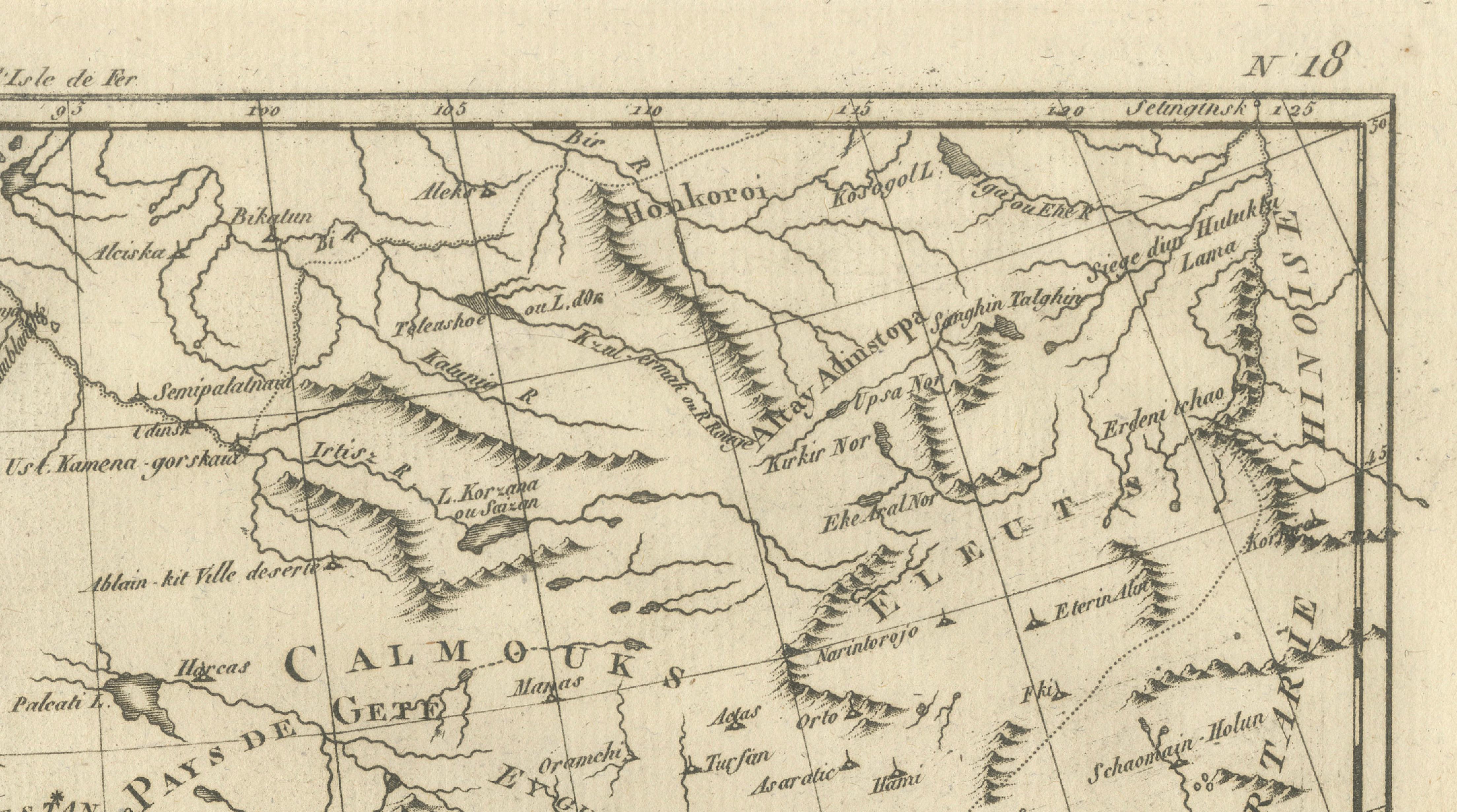Antique Map of Persia and Georgia by Rigobert Bonne, Circa 1780