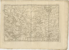 Antique Map of Persia, Georgia and Tartary, Bonne, c.1780