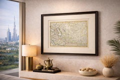 Antique Map of Persia, Georgia and Tartary by Bonne, Central Asia, c.1780