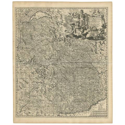 Antique Map of Piedmonte and Savoie 'Italy' by N. Visscher, circa 1683
