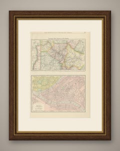 Antique Map of Pittsburg and Allegheny, The Steel City, Rand McNally, 1899