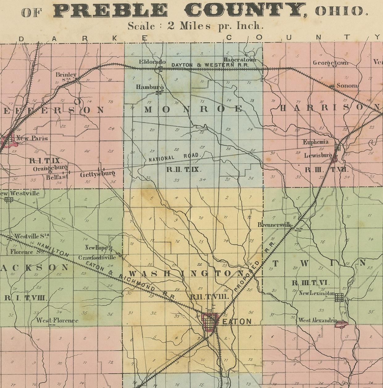 preble county township map
