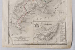 Antique Map of Principality of Monaco