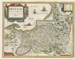 Antique Map of Prussia – Blaeu “Prussiae Nova Tabula”, c.1635
