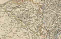 Antique Map of Prussia, Hanover, Netherlands & Belgium – 1858