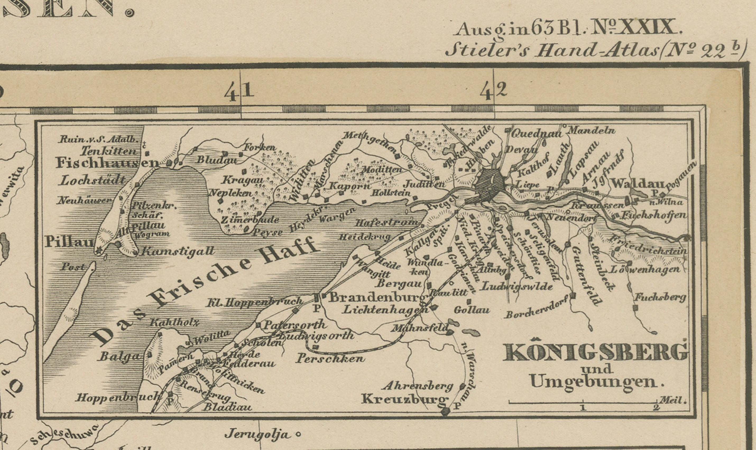 Mapa antiguo de Prusia y Posen - Inserciones de Berlín, Königsberg y Danzig, 1858 Grabado en venta