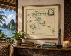 Antique Map of Raja Ampat and New Guinea, Bellin, Papuan Islands c.1749