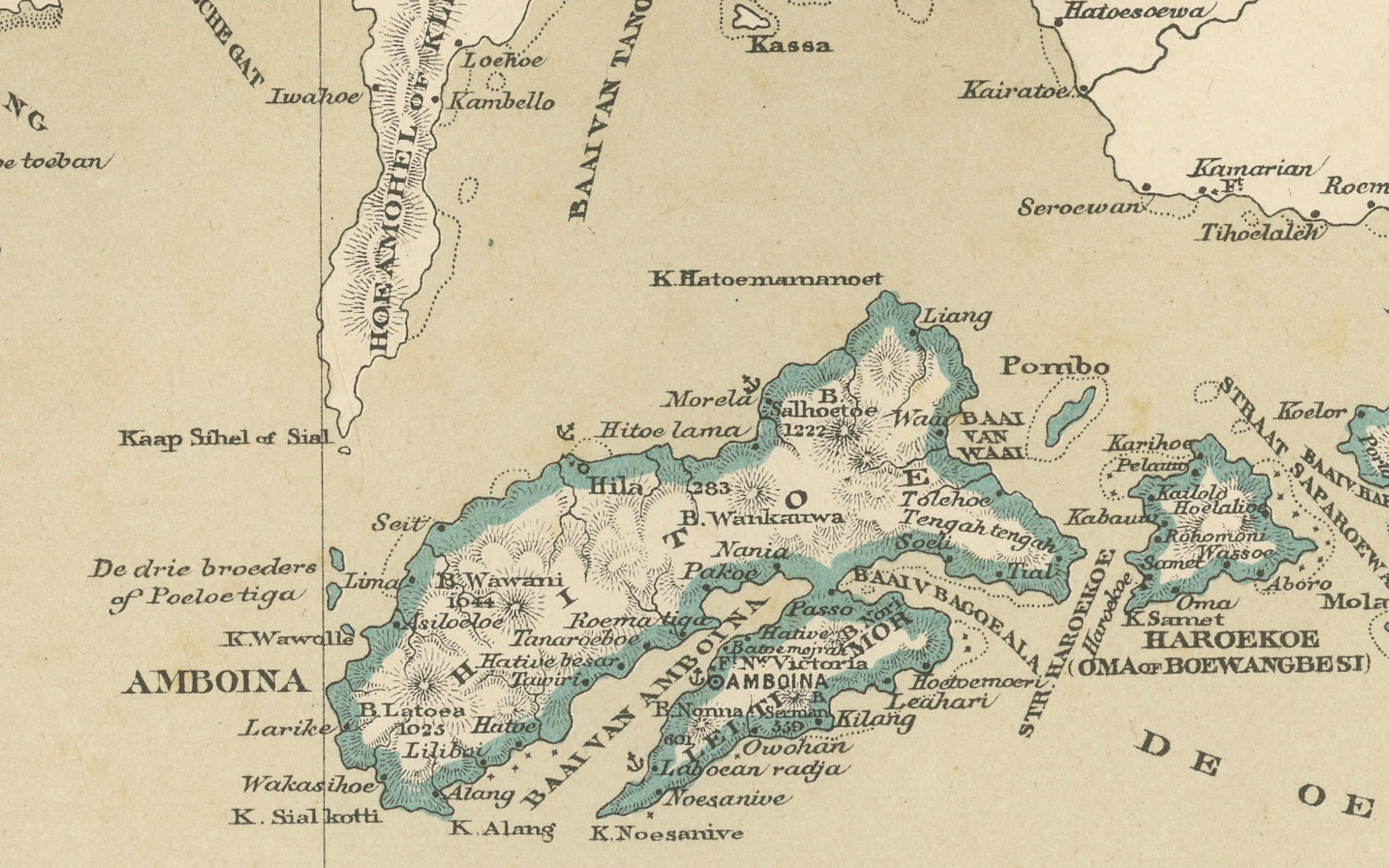 Antique Map of Riouw, Lingga Archipelago, Singapore, Banda by Dornseiffen - 1884 For Sale 3