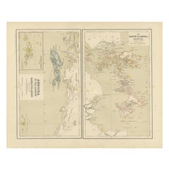 Antique Map of Riouw, Lingga Archipelago, Singapore, Banda by Dornseiffen - 1884