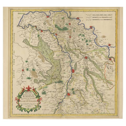 Antique Map of Roermond & Duchy of Guelders by Sanson – Hand-Colored, c.1667