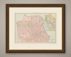 Antique Map of San Francisco, with Golden Gate Park, Rand McNally, 1899