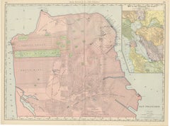 Antique Map of San Francisco, with Golden Gate Park, Rand McNally, 1899