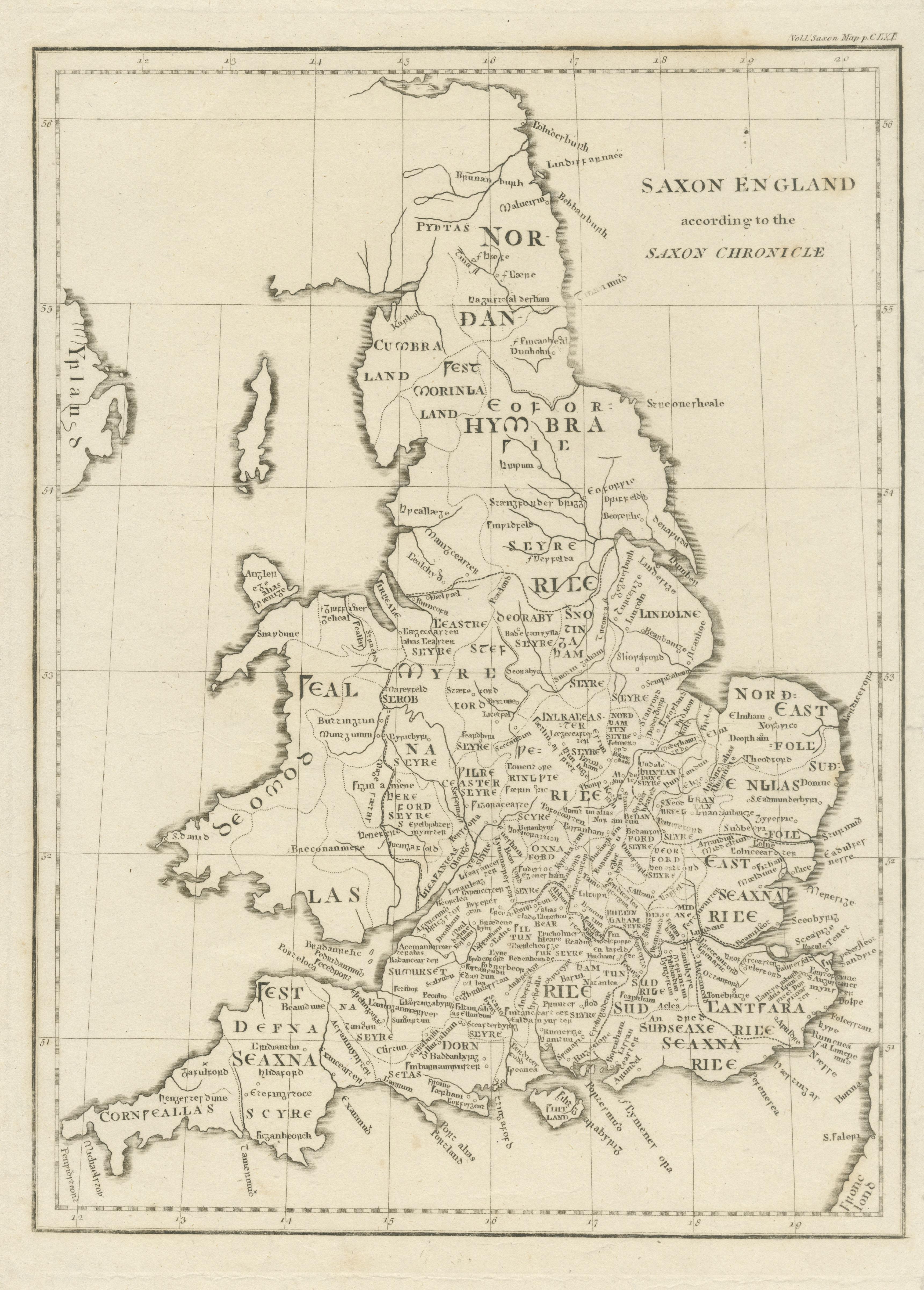 anglo saxon england map