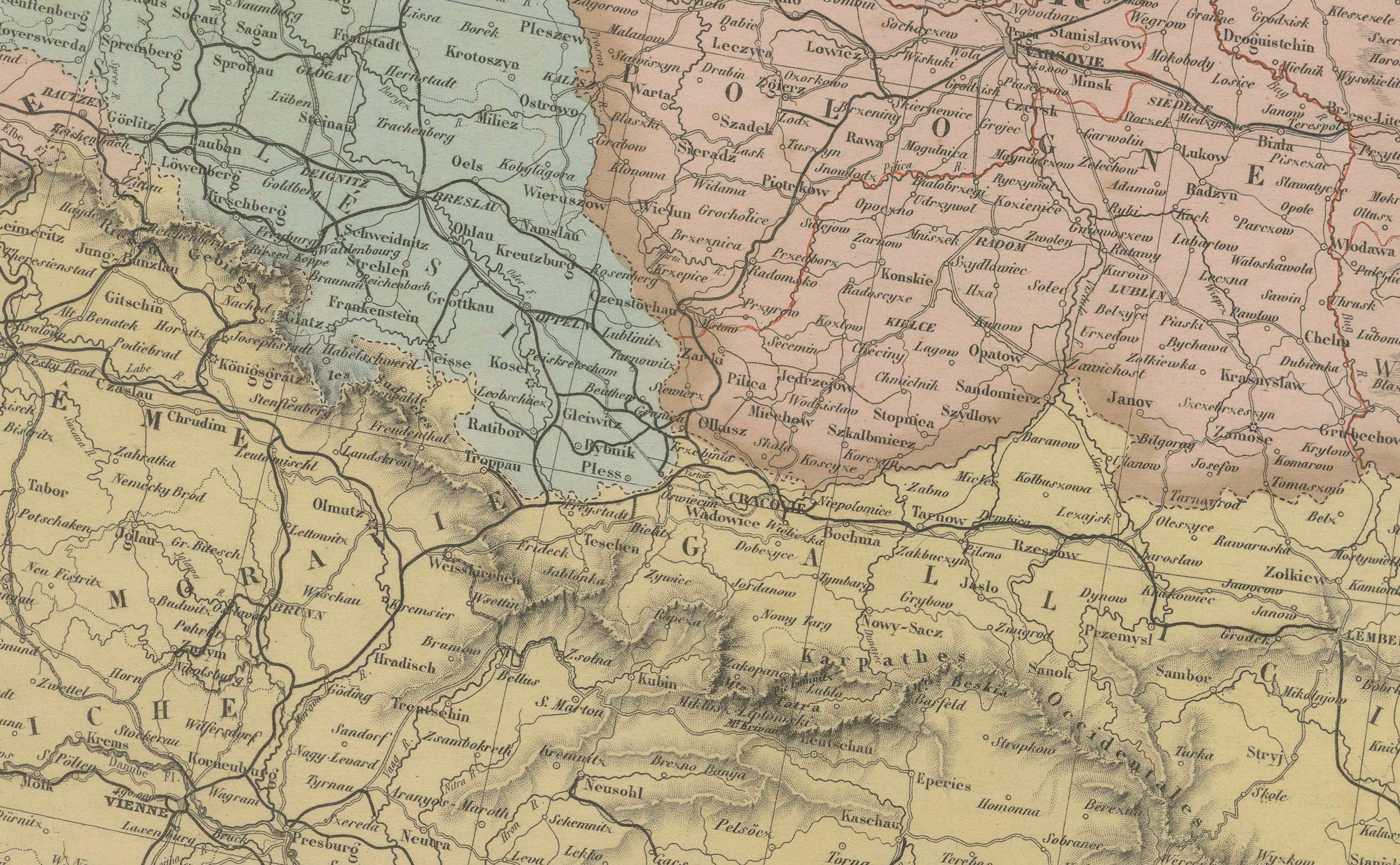 Mapa antiguo de Escandinavia y el Báltico - Andriveau-Goujon, circa 1860s Grabado en venta