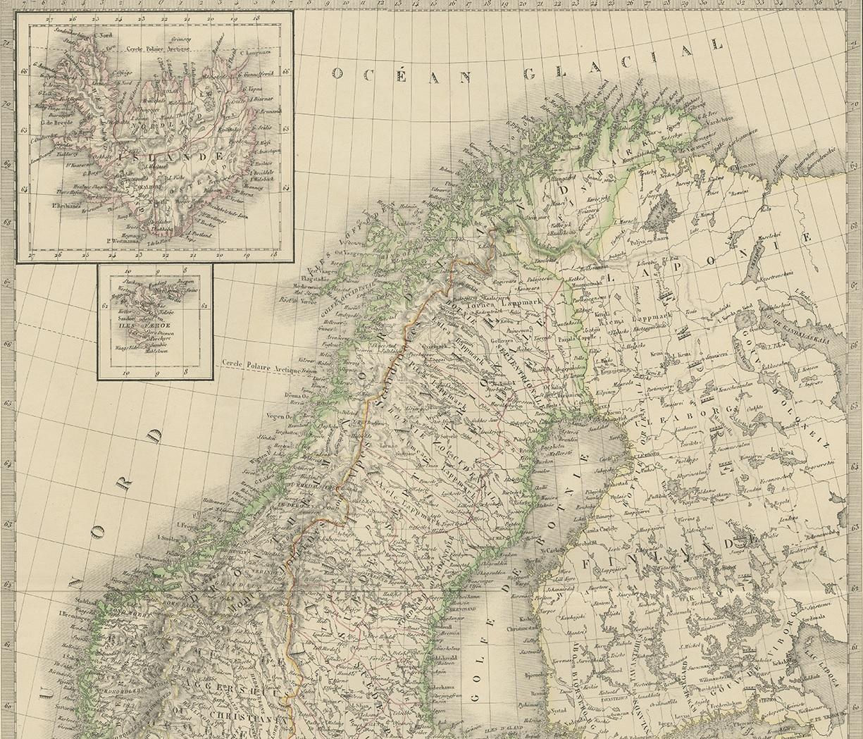 old map of scandinavia