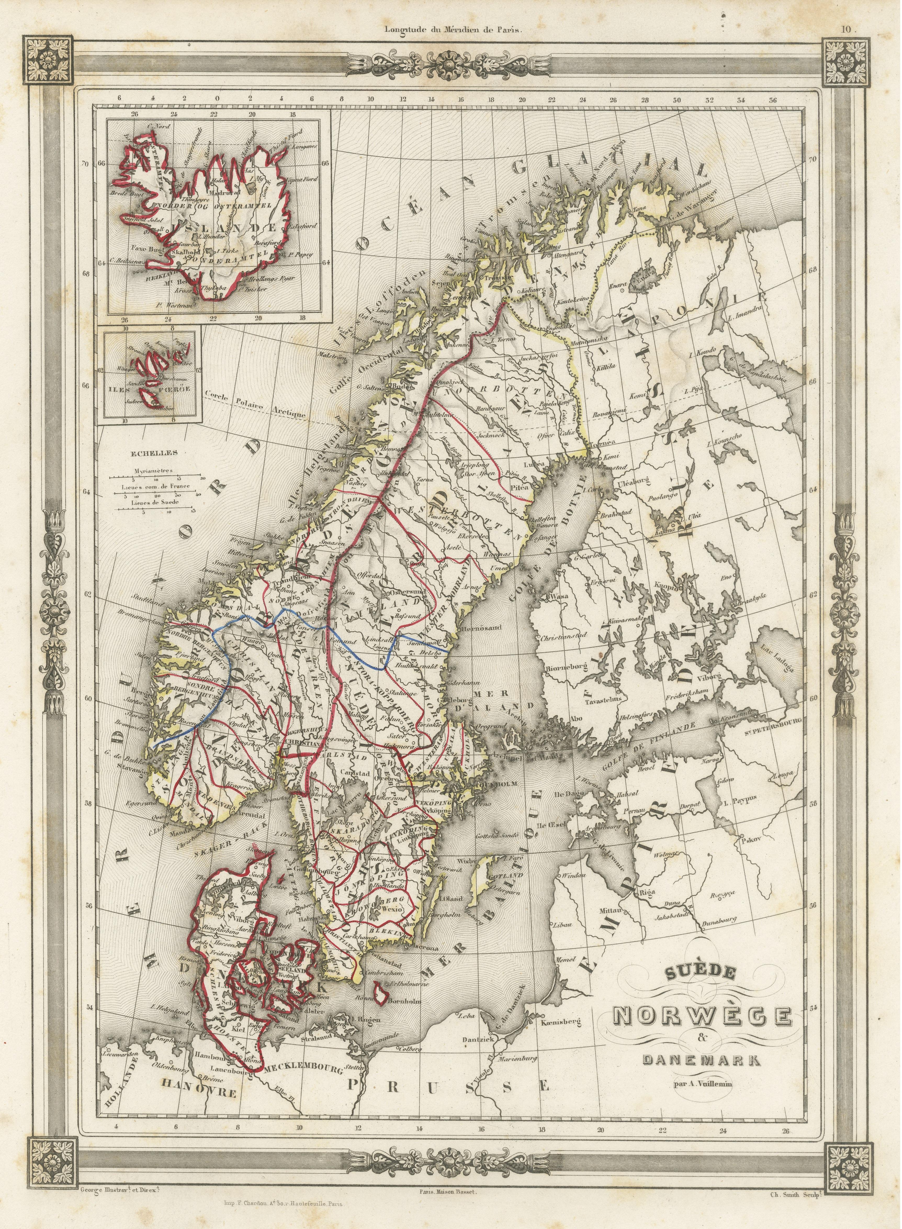 map of norway sweden and denmark